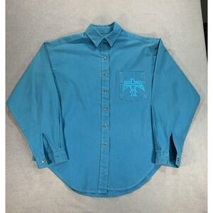 Vintage Panhandle Slim Western Embroidered Southwestern Button Up Mens Medium